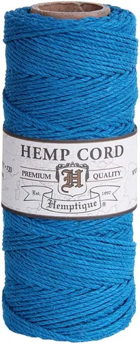 Vista 31 de Hemptique - Carrete de cordón de cáñamo 100 % - 62.5 m de hilo de cáñamo - Hecho con amor - Hilo de cordón de 20 ~ 1 mm para hacer joyas, macramé