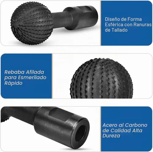 Vista 5 de JonPhoe Rebabas rotativas de esfera con roscas de 5/8-11 para amoladora angular de 4 1/2 pulgadas y 5 pulgadas, accesorios de amoladora angular