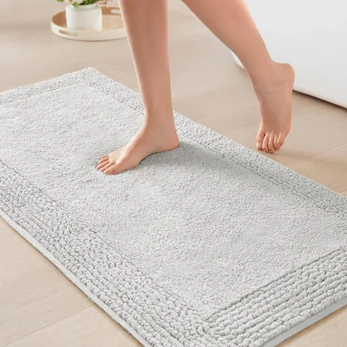 Vista 34 de Madison Park Splendor - Alfombra de baño reversible 100% algodón con mechones - 3000 GSM calidad hotelera lujosa felpa de pelo medio alfombrilla