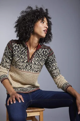 Vista 5 de Invisible World - Suéter de lana de alpaca 100% para mujer