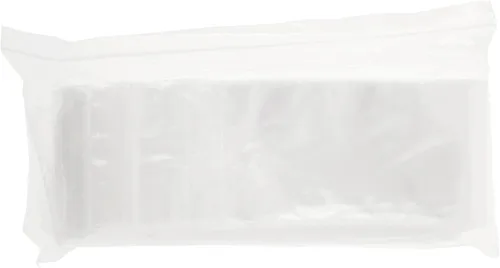 Vista 3 de Plymor 3" x 14" (paquete de 100), bolsas de plástico con cierre de 2 mil con cremallera