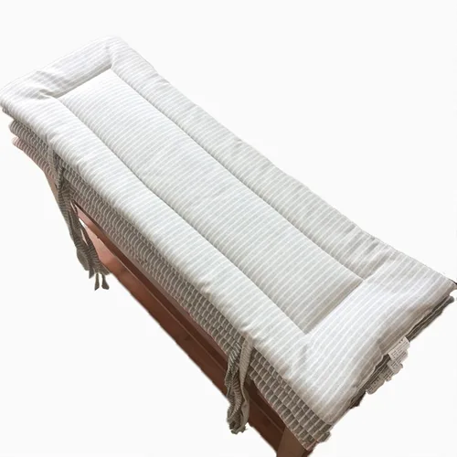 Vista 6 de Cojín rectangular para banco de jardín, 0.8 in de grosor, suave para banco de exterior, cojín de asiento de columpio, cojín de sofá