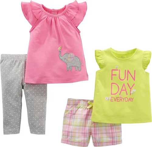 Vista 2 de Simple Joys by Carter's Conjunto de 4 piezas para bebé niña