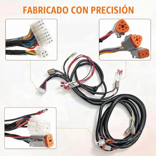 Vista 3 de CLUBRALLY Club Car Precedent - Kit de arnés de cableado con arnés adaptador Mcor 2 y 4, se adapta a Club Car Precedent-Gray Controller#1515-5201