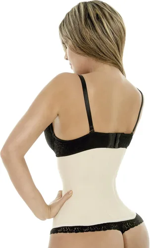 Vista 2 de Fiorella Shapewear Cintura De Látex Entrenador Cincher Corsé Acero Deshuesado Cinturilla Fajas Colombianas Reductoras 200N2