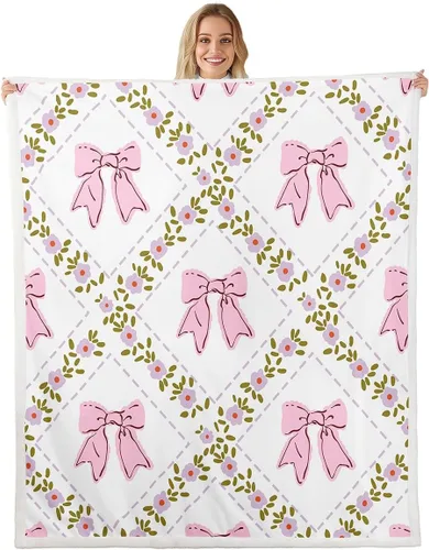 Vista 26 de Princess Flannel Blanket All Seasons,Rainbow Cloud Stars Butterfly Bed Blanket for Kawaii Home Decor,Dreamy Fairy Tale Castle Blanket for Kids Girls