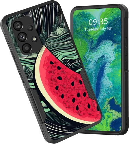Vista 56 de Funda protectora para Galaxy A13 5G, doble capa híbrida resistente a prueba de golpes, policarbonato duro, silicona suave, TPU, funda protectora