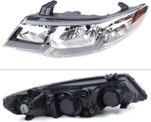 Vista 4 de Faros delanteros para KiaFord Koup LX EX Sedan 2011 2012 2013 faros delanteros izquierdo carcasa cromo reemplazo directo halógeno