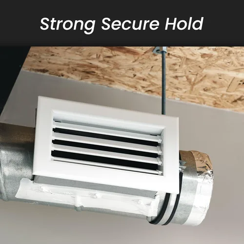 Vista 4 de Colgador de tubo galvanizado de 3 pulgadas con goma - Abrazadera de montaje de conducto - Soportes de tubo de PVC - Abrazaderas de tubo de metal