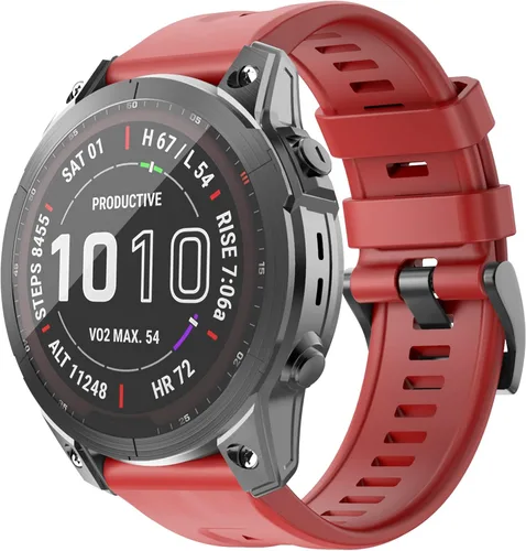 Vista 11 de OVERSTEP - Correa de reloj compatible con Garmin Fenix 7/Fenix 6/Fenix 5 22mm Width Soft Silicone Watch Strap for Garmin Fenix 5/Fenix 5