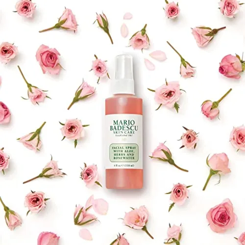 Vista 7 de Mario Badescu Espray facial con aloe, hierbas y agua de rosas para todo tipo de piel, bruma facial que hidrata, rejuvenece y aclara