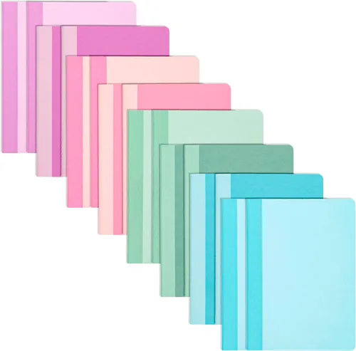 Vista 8 de PAPERAGE Cuadernos pequeños de composición, paquete de 16, 60 páginas, 4 cubiertas de color con papel rayado con rayas universitarias, (joya), 5.75