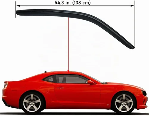 Vista 2 de Lightronic Visera de ventana de ventilación automática de montaje exterior extraduradera, se adapta a Chevrolet Camaro Coupé 2010-2024