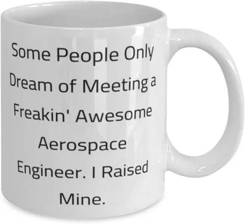 Vista 2 de Divertidos regalos de ingeniero aeroespacial, algunas personas solo sueñan con reunirse, divertido cumpleaños 11oz 15oz taza para hombres mujeres