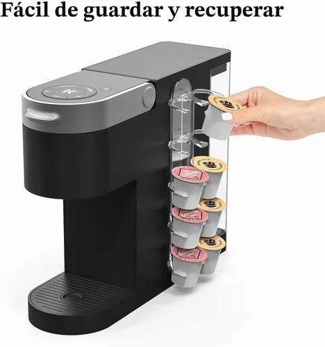 Vista 4 de NiHome K Cup Pod Holder Acrylic Coffee Capsule Storage Storage - Ahorro de espacio, 1 paquete