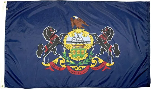 Vista 47 de FlagSource Bandera del estado de Alabama, material de nailon 200D con certificación FMAA, resistente, fabricada en Estados Unidos, resistente a