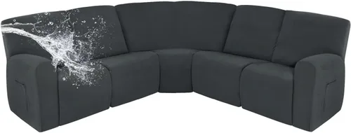 Vista 27 de Easy-Going - Funda 100% impermeable para sofá reclinable, fundas de sofá elásticas para sofás reclinables, funda de sofá seccional extra grande