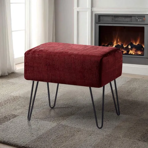 Vista 12 de Home Soft Things Otomana rectangular de terciopelo mullido de color verde ágata de 19 pulgadas para sala de estar, banco de entrada de espacio