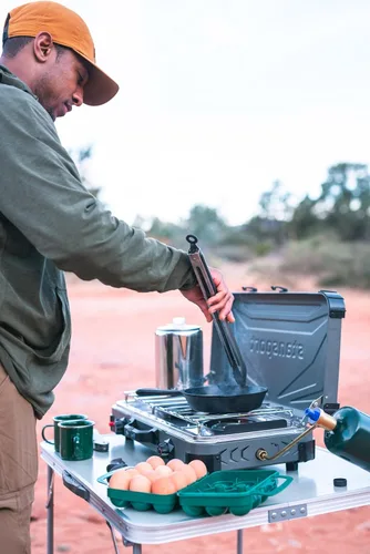 Vista 4 de Stansport - Recipiente para huevos para acampar y viajar