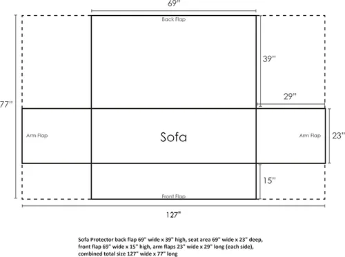 Vista 5 de Barefoot Bungalow Cruz - Funda para sofá, color blanco, GL-1709GFPS