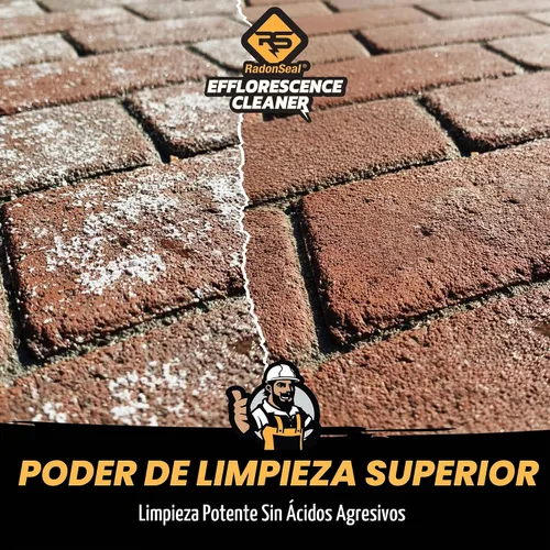 Vista 3 de RadonSeal Removedor de eflorescencia para ladrillo, hormigón, adoquines
