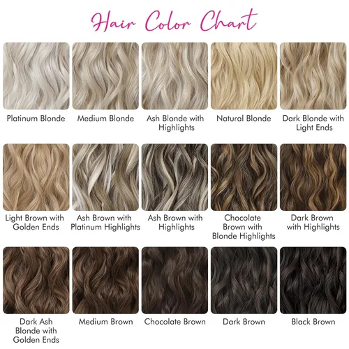 Vista 7 de REECHO Extensiones de cabello con pinza, 4 piezas de extensiones de cabello rubio de 24" de largo, ondas de playa gruesas, HE003, trama de encaje