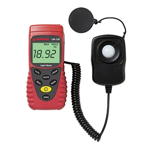 Vista 3 de Amprobe -3052348 Medidor de luz LM-100 con fotodiodo de silicio y filtro