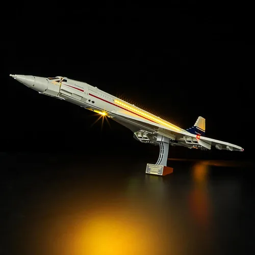 Vista 2 de Kit de iluminación Briksmax para Concorde – Compatible con Lego 10318 – No incluye juego de Lego
