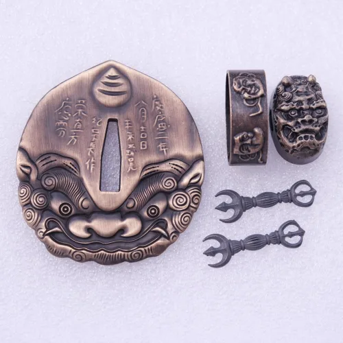 Vista 66 de Espada samurái japonesa KOSHIRAE – TSUBA FUCHI KASHIRA MENUKI 68-100