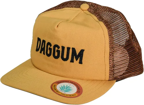 Vista 3 de Sendero Provisions SPCH121F26B00 Provisions Daggum Retro Pop-Up Sombrero de malla Snapback (Sólo sombrero) Amarillo, Talla única, Amarillo