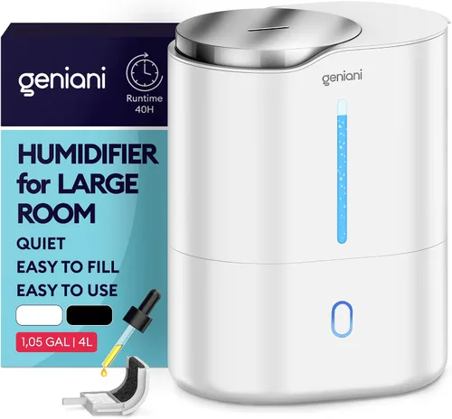 Vista 13 de GENIANI Humidificador portátil pequeño de niebla fría, alimentado por USB (no recargable), humidificador de escritorio compacto para plantas
