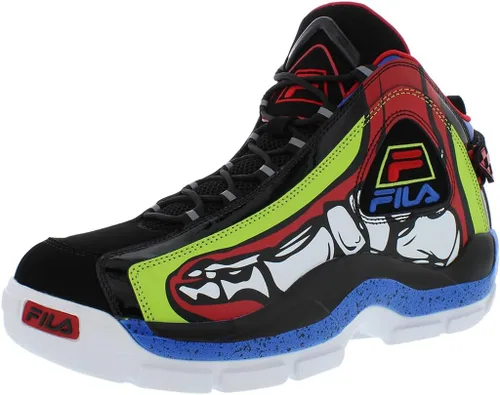 Vista 8 de FILA Hombres Grant Hill 2 Zapatos 008 Negro/Sunny Lime/Castlerock
