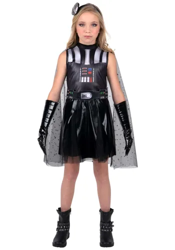 Vista 2 de Vestido de Disfraz de Darth Vader para Niña de Star Wars Multicolor