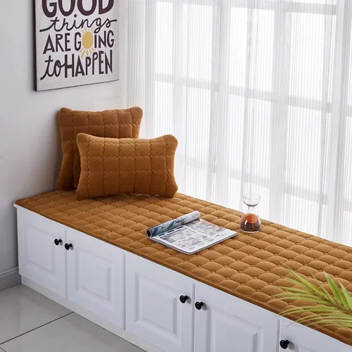 Vista 10 de KaYomax Tapete antideslizante de 28 x 83 pulgadas, para interiores y exteriores, para muebles de patio, sofá biplaza reclinable, sala, color beige
