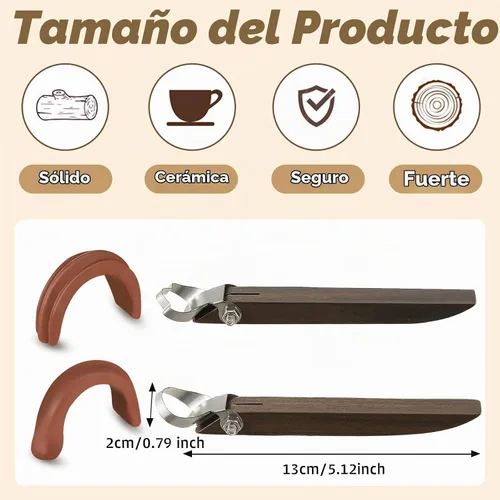 Vista 2 de 2 herramientas de fabricación de mango de cerámica, cortadores de arcilla