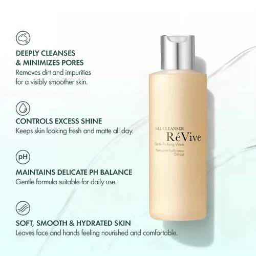 Vista 4 de Limpiador de gel suave y purificante RéVive, 6 onzas líquidas