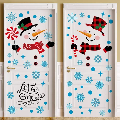 Vista 12 de Kajaia 4 piezas Adhesivos de puerta de Pascua felices Adhesivos de refrigerador Huevo de Pascua Flor de Pascua Conejo de Pascua Adhesivos de pared