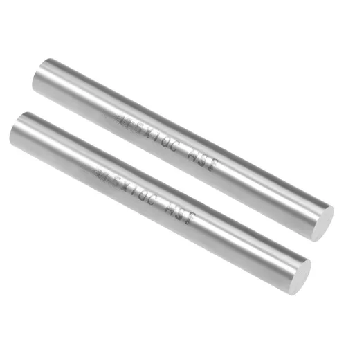 Vista 5 de uxcell 2 piezas varillas de metal redondas de acero, 2 mm x 200 mm de acero de alta velocidad (HSS) barra de torno herramienta, para eje engranaje
