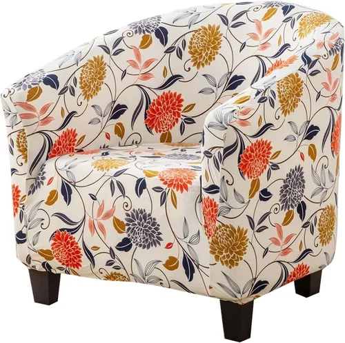 Vista 19 de Funda para silla de club, funda elástica para sillón, funda de sofá, protector de muebles para sala de estar (color #18)