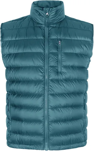 Vista 16 de Bakery Chaleco de plumón ligero plegable para hombre, chaleco acolchado con cuello alto, chaleco con cremallera, chaqueta sin mangas
