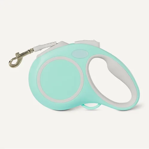 Vista 3 de Amazon Basics Correa retráctil para perro, reflectante de doble cara, 16.4 ft, talla S, azul