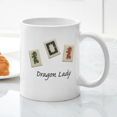 Vista 5 de CafePress Dragon Lady Mah Jongg Taza de café de cerámica (11 oz)