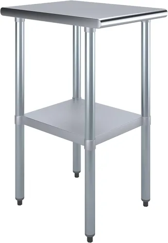 Vista 36 de Mesa de trabajo de acero inoxidable, mesa de metal
