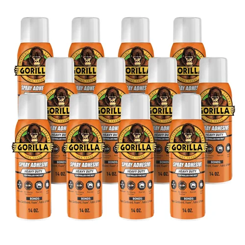 Vista 9 de Gorilla Adhesivo en aerosol resistente, multiusos y reposicionable