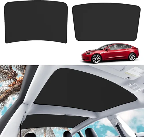 Vista 11 de Parasol de techo para Tesla Modelo 3 2026, parasol mejorado para techo solar para el nuevo Tesla Modelo 3 2024-2026, accesorios Highland