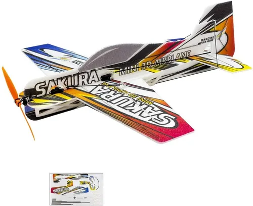 Vista 7 de Viloga Upgrade 3D EPP Avión Sakura Acrobático, Kit de Avión de Espuma RC de 420mm para Construir para Adultos