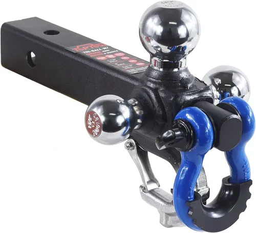 Vista 8 de TOPTOW Enganche de remolque de tres bolas con bolas de enganche triple negro mate de 1-7/8 pulgadas, 2 pulgadas, 2-5/16 pulgadas, multiajuste