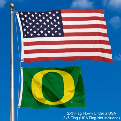 Vista 2 de Oregon - Bandera pequeña de 2 x 3 pies
