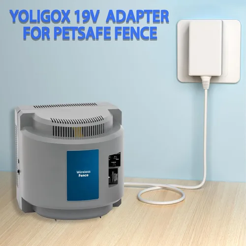 Vista 2 de Adaptador de CA de 19 V compatible con PetSafe WirelessFence Cable de alimentación compatible con PetSafe IF-100 PIF-300 300-034 RFA-443 IF-101