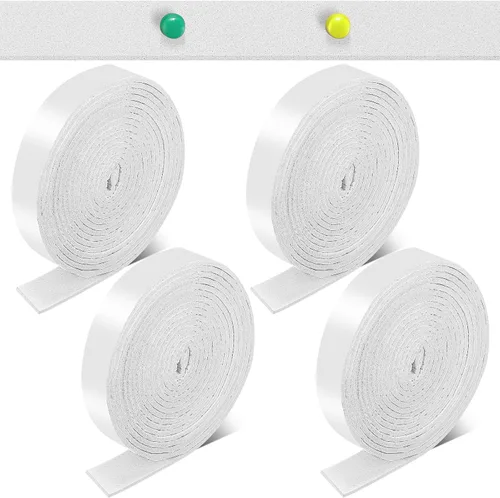 Vista 13 de Zonon 4 rollos de tiras de fieltro de 120 pulgadas con respaldo adhesivo, cintas de fieltro para muebles, rollos de tiras autoadhesivas de poliéster
